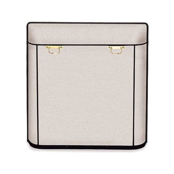 Traditional Fireplace Screen with Welded Kick Plate Matte Black C5328