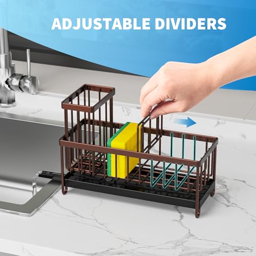Black Stainless Steel Kitchen Sink Caddy Organizer K772228
