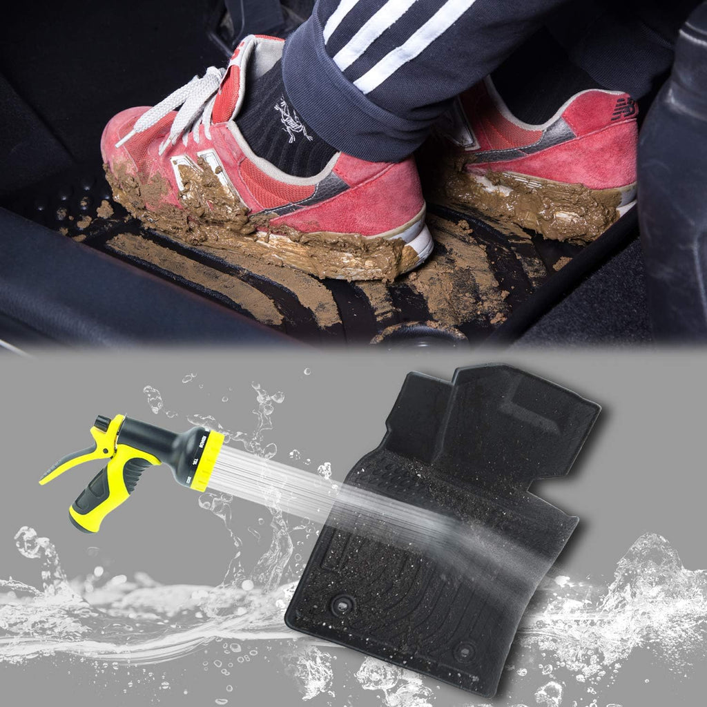 Black Floor Mats Liners Custom Fit Waterproof A7440