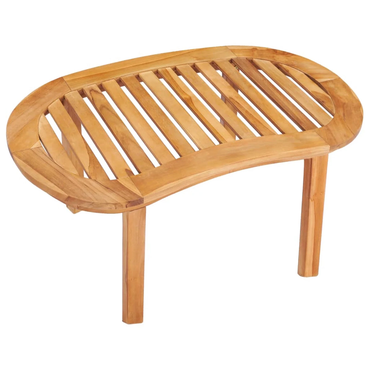 Teak Wood Coffee Table 35.4 x 19.7 x 17.7 Inches E614