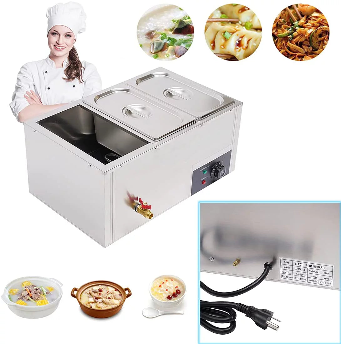 3-Pan Electric Food Warmer with Lid L3018