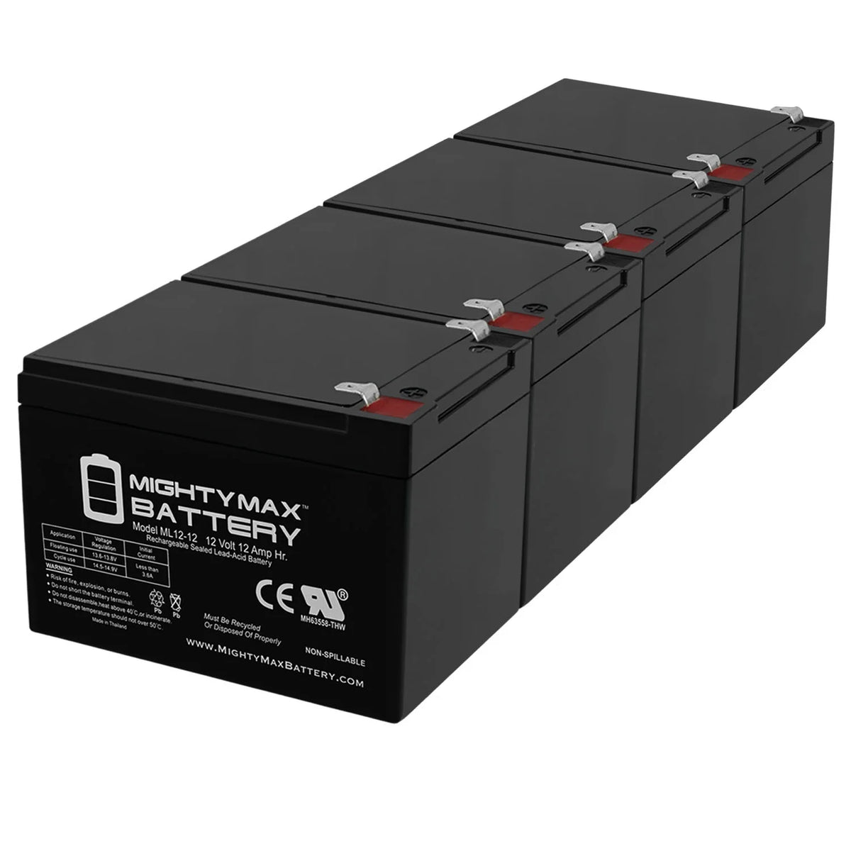 12V 12AH Deep-Cycle Rechargeable Battery A67386