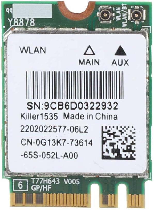 Bluetooth 4.1 Wireless Network Card 5G 867Mbps M.2 NGFF WiFi Adapter Pack of 2 M7583