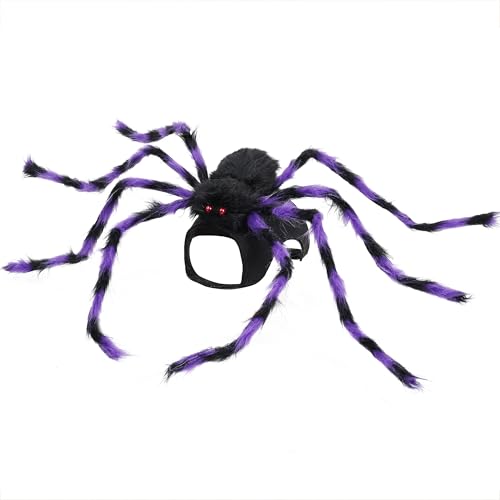 Furry Purple and Black 8 Legs Dog Cat Costume K716