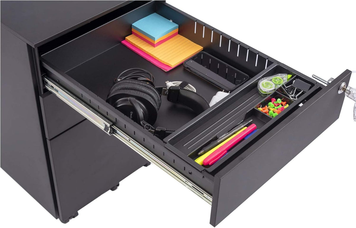 3 Drawer Lockable Rolling File Cabinet G116