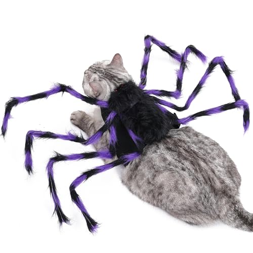 Furry Purple and Black 8 Legs Dog Cat Costume K716