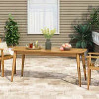 Acacia Wood Rectangular Dining Table T288267