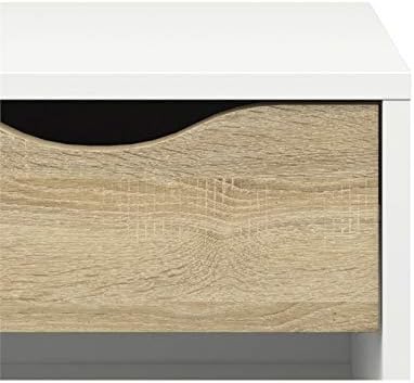 White and Oak Nightstand Z673653