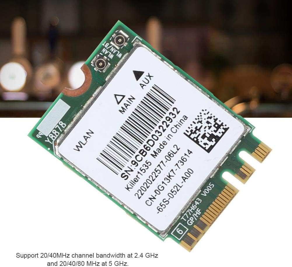 Bluetooth 4.1 Wireless Network Card 5G 867Mbps M.2 NGFF WiFi Adapter Pack of 2 M7583