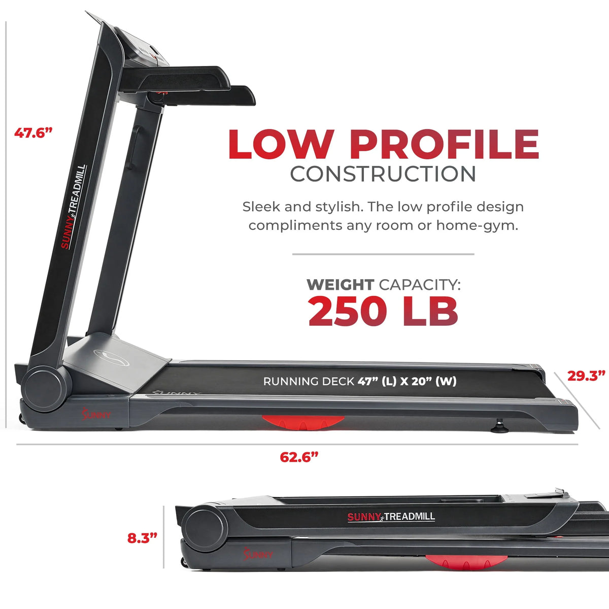 Smart Strider Treadmill with 20 Wide LoPro Deck C1690