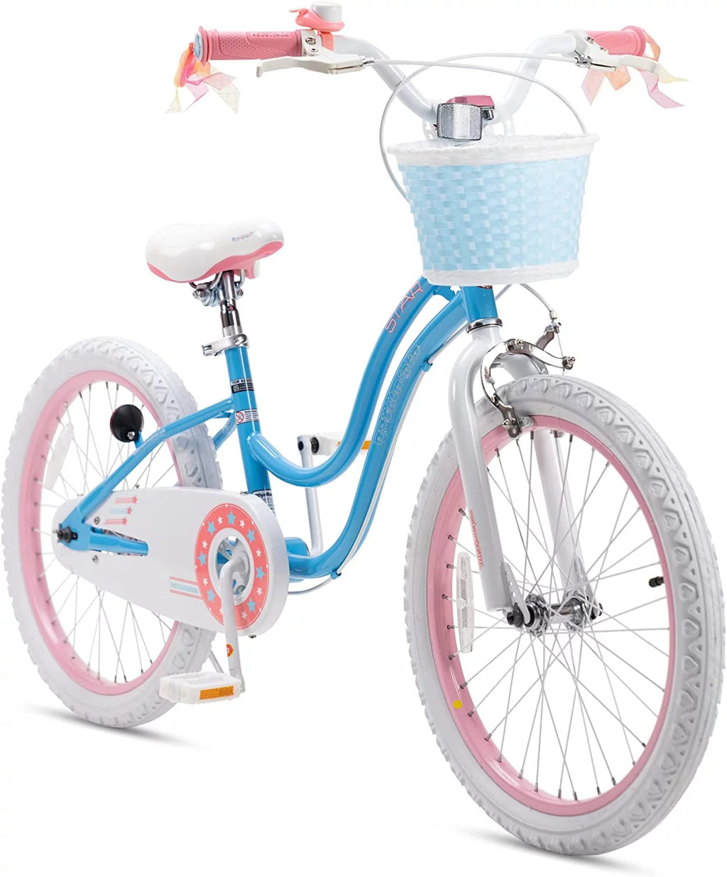 20 Inch Kids Bike with Kickstand Basket Blue H632341