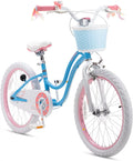 20 Inch Kids Bike with Kickstand Basket Blue H632341
