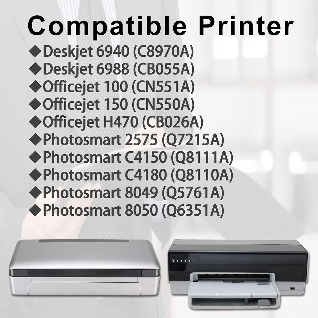 Compatible Remanufactured Ink Cartridge Replacement 2 Black 2 Tri-Color H6669