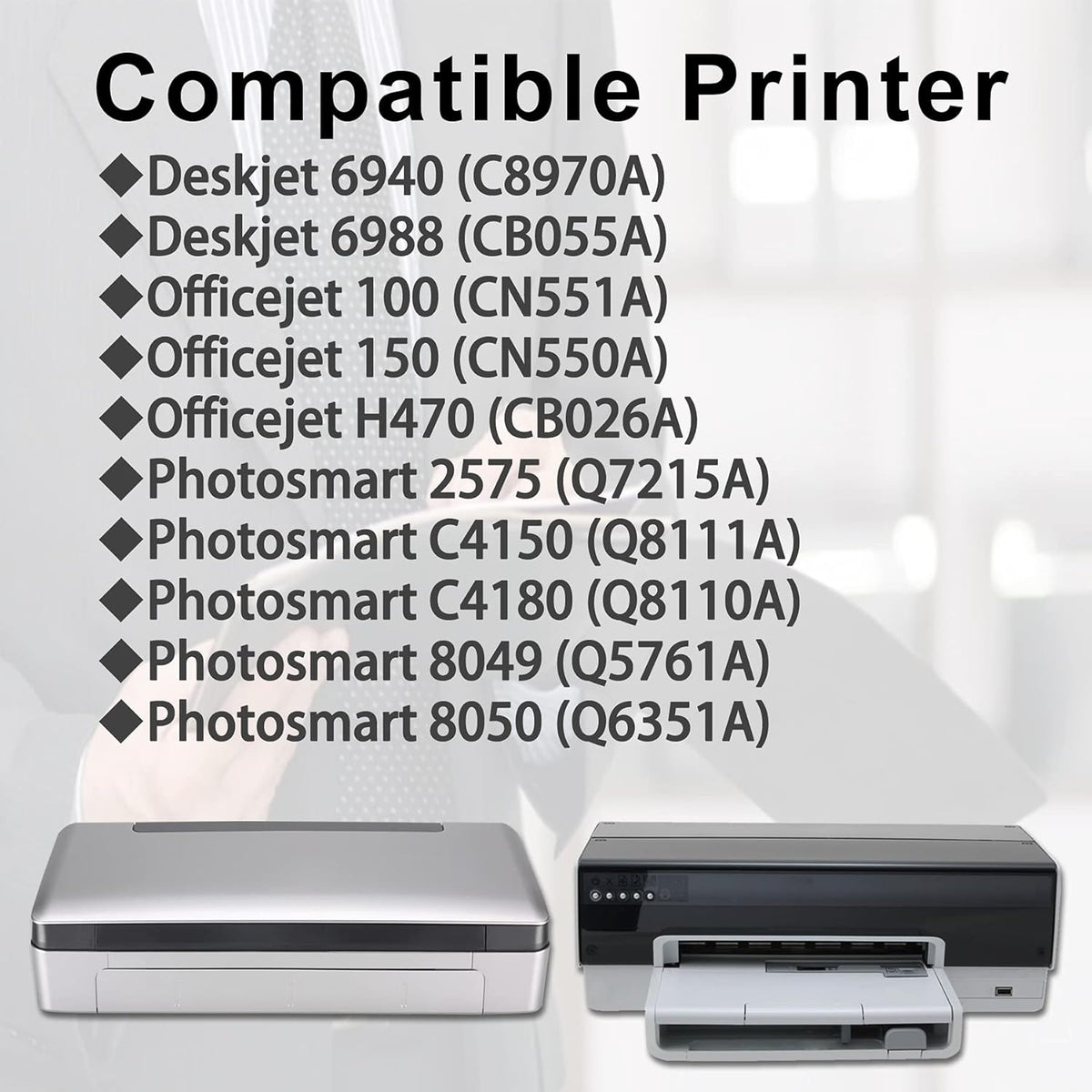 Compatible Remanufactured Ink Cartridge Replacement 2 Black 2 Tri-Color H6669