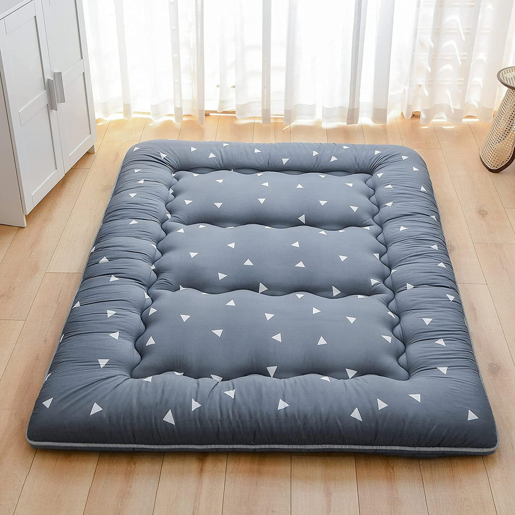 Japanese Floor Mattress Foldable Roll Up Tatami Mat with Washable Cover B7089