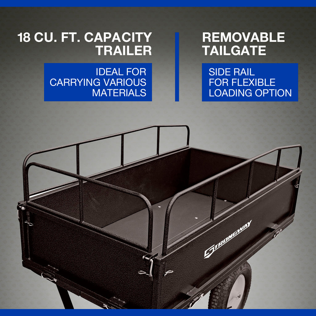 Steel ATV Trailer, 1,200-Lb. Capacity, 18 Cu. Ft. S5461