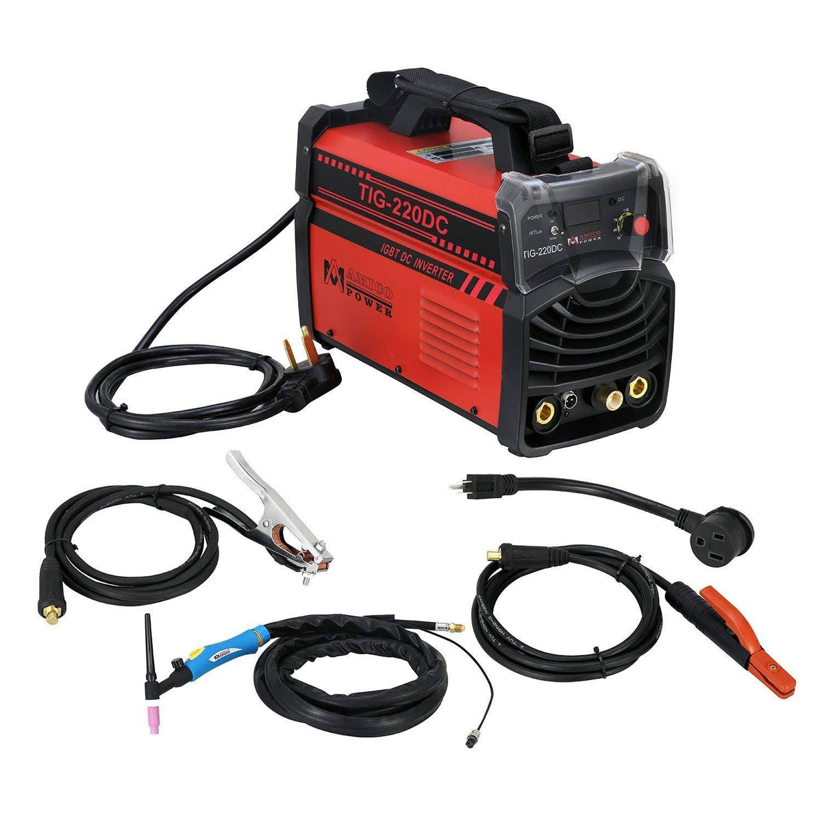 220 Amp TIG Arc Stick DC Inverter Welder 110/230-Volt Dual Voltage Welding Machine Z125176