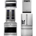 36 Gas Range, Refrigerator, Dishwasher, Microwave and Wine Cooler X73167