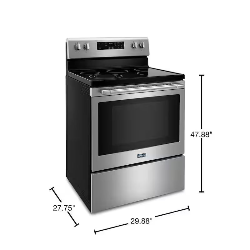 5.3 cu.ft. Single Oven Electric Range in Stainless Steel E419