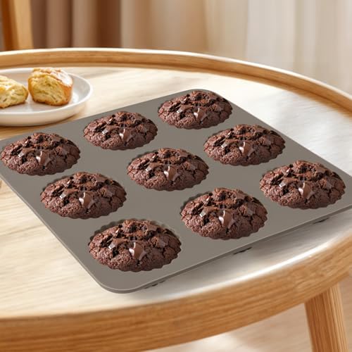 8 PCS 9 Cavity Non-stick Silicone Baking Mold C369