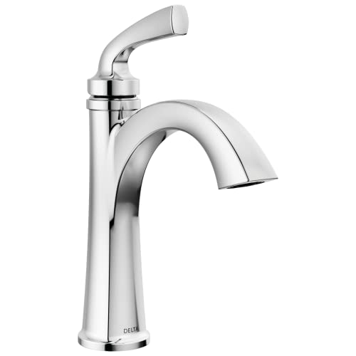 Matte Black 1 Hole Bathroom Sink Faucet with Push-Pop Drain R331322