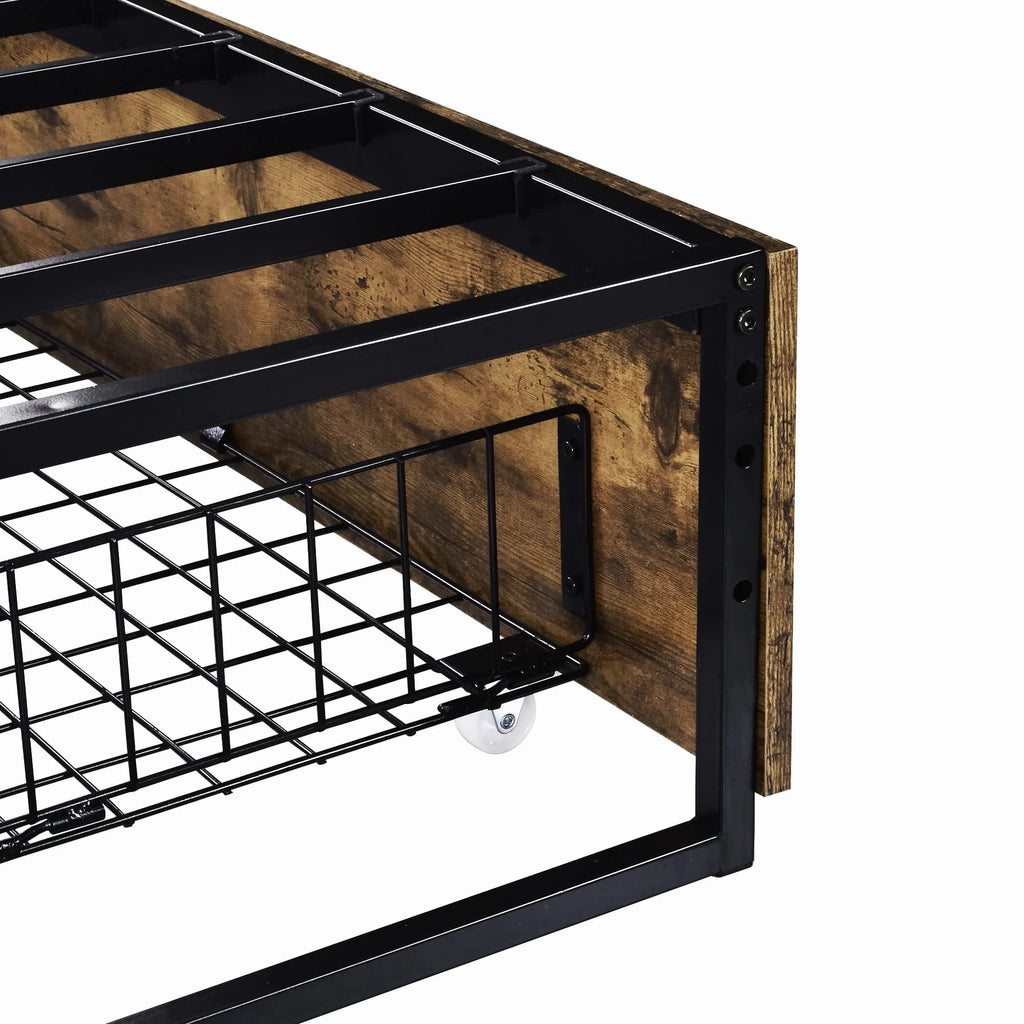 Queen Platform Bed with 4 XL Drawers J588