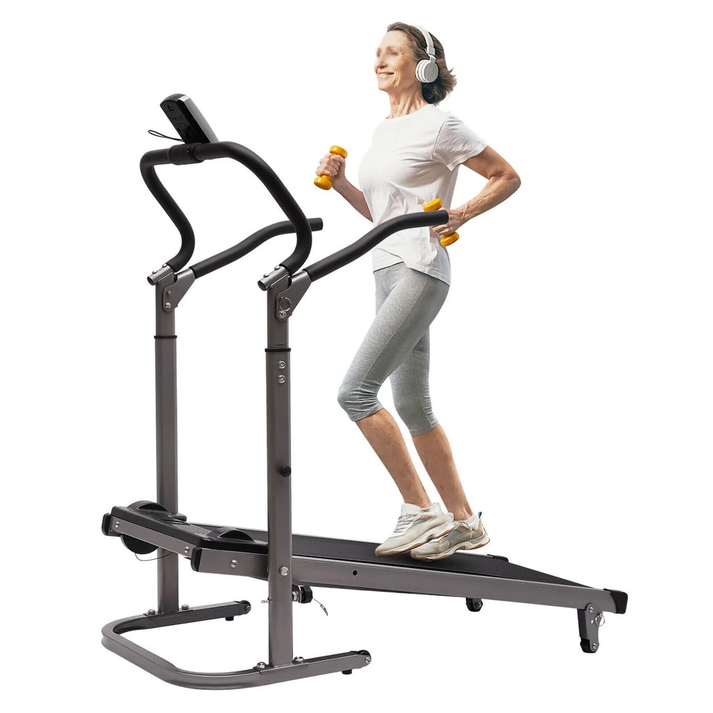 22'' Folding Treadmill with Incline LED Display Pink H1658