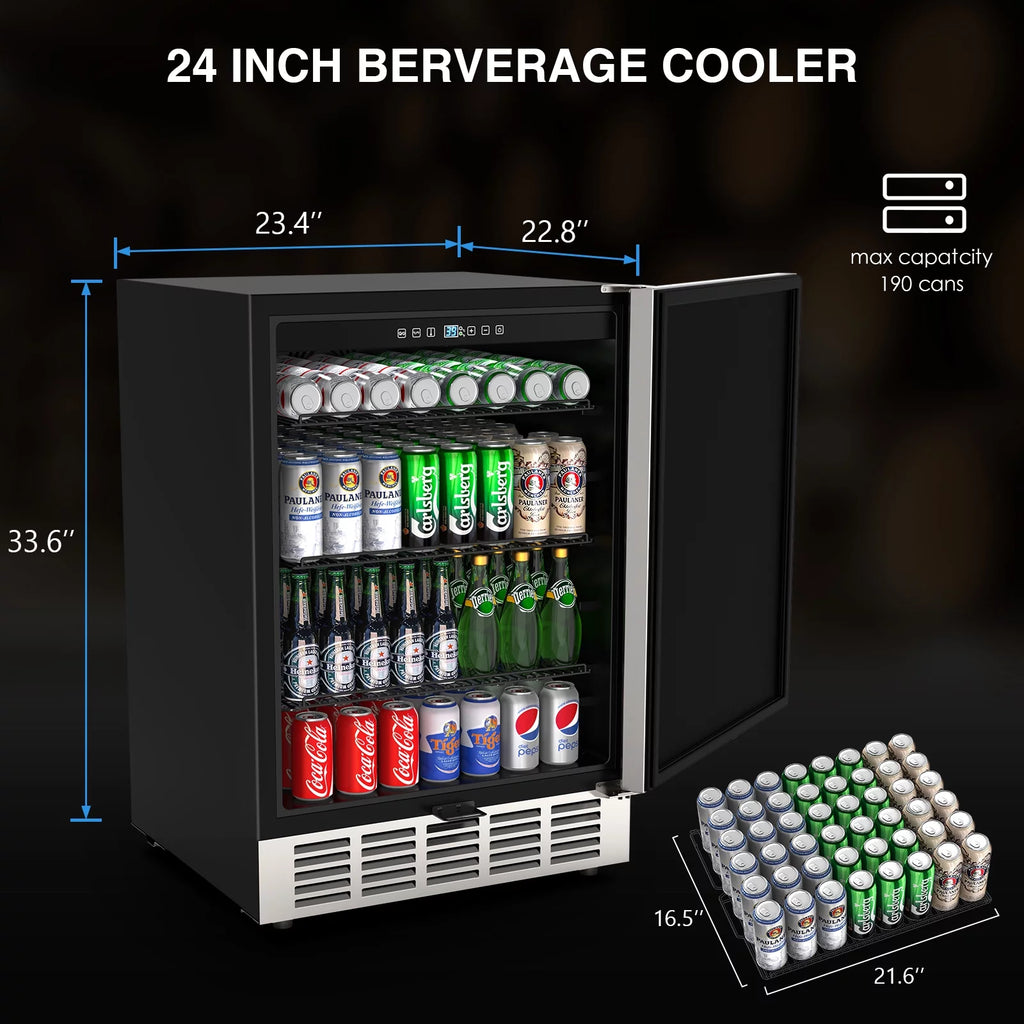 24 Under Counter Double Drawer Refrigerator 5.12cu.ft F4059