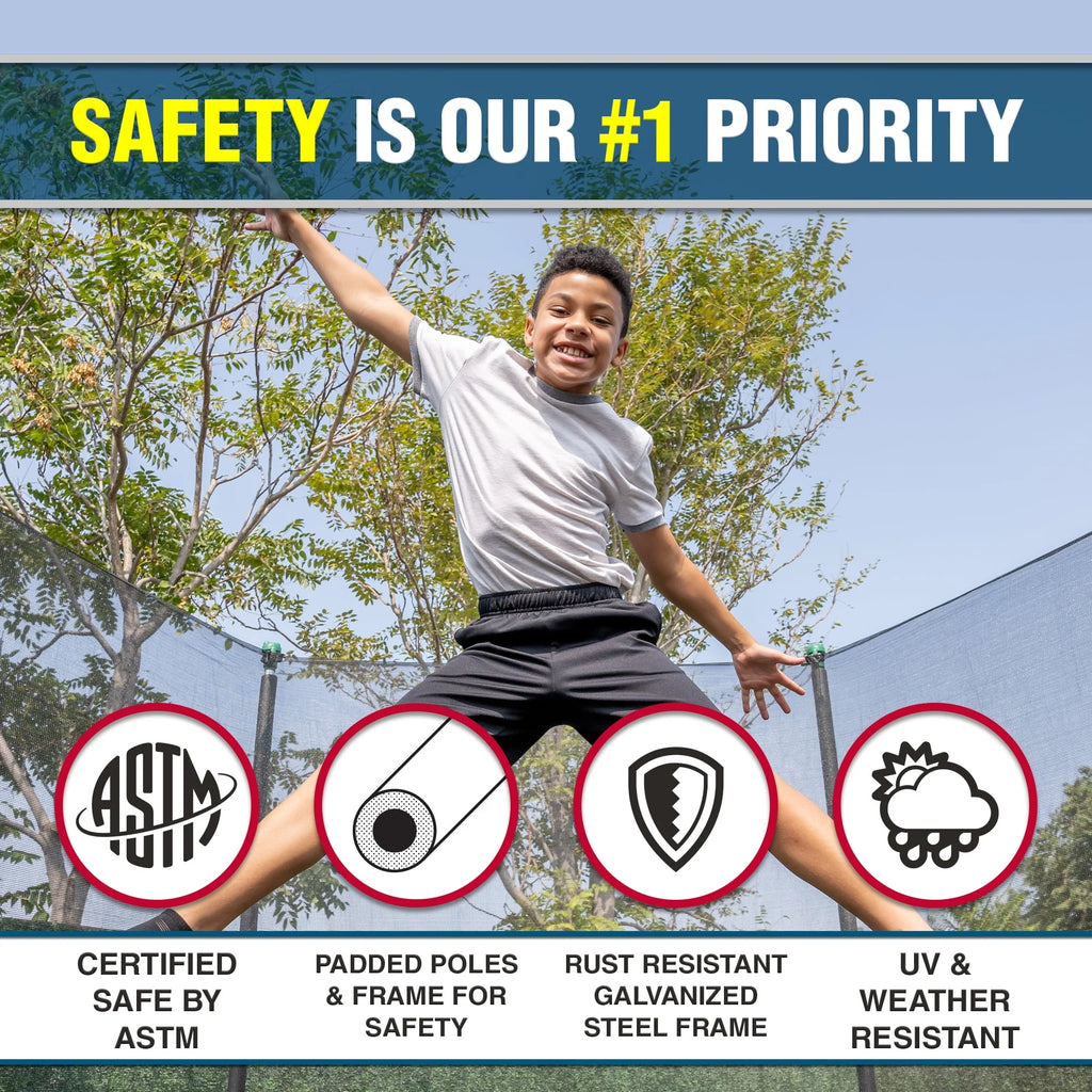 12' Trampoline with Safety Enclosure O103
