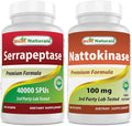 Serrapeptase 40000 SPUs & Nattokinase 100 Mg Y64875