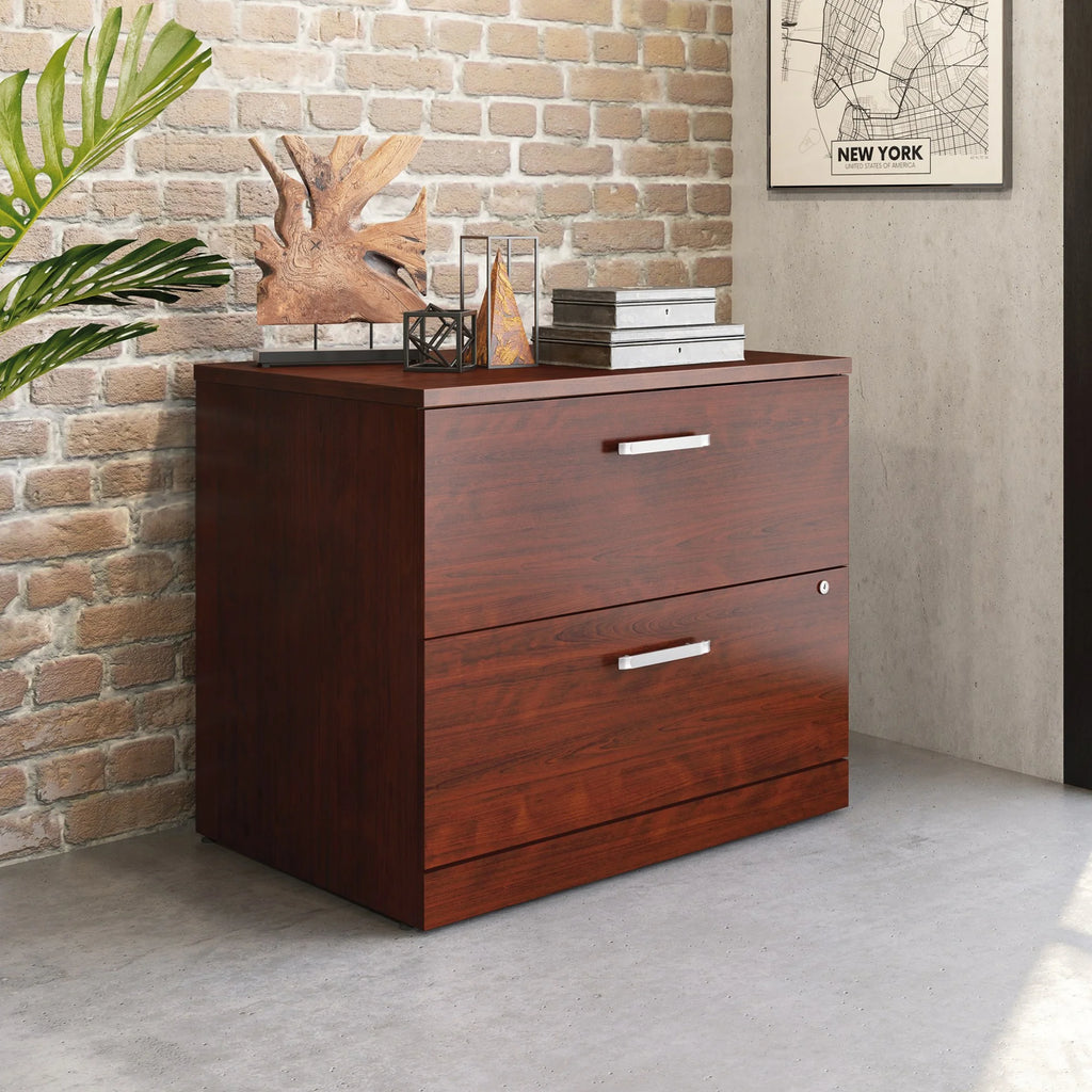 Classic Cherry Desk and File Cabinet W375571