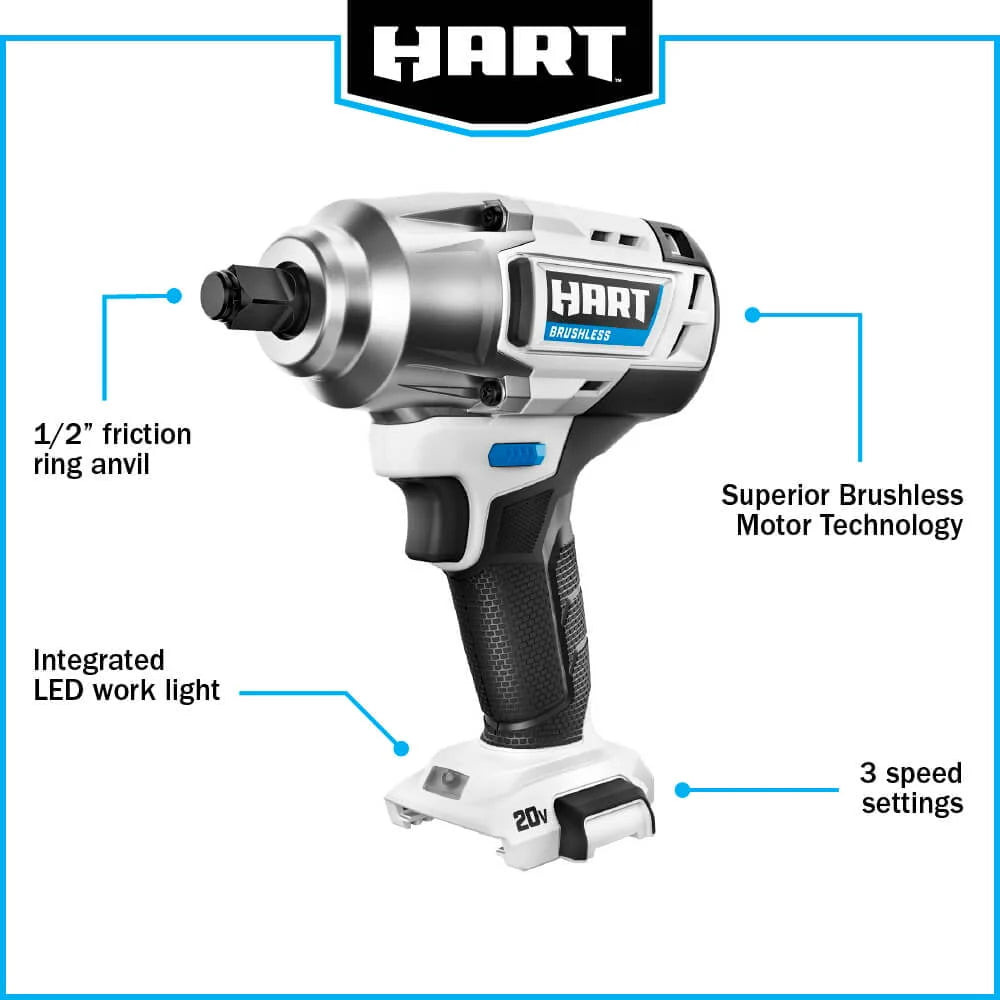 20-Volt 1/2-inch Brushless Impact Wrench A10203