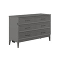Queen Murphy Bed Chest with Mattress in Gray E596622