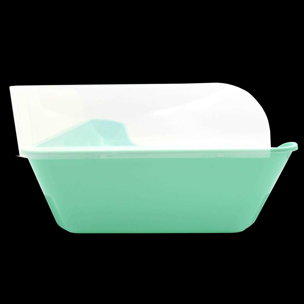 Corner Litter Pan with Removable Shield L161