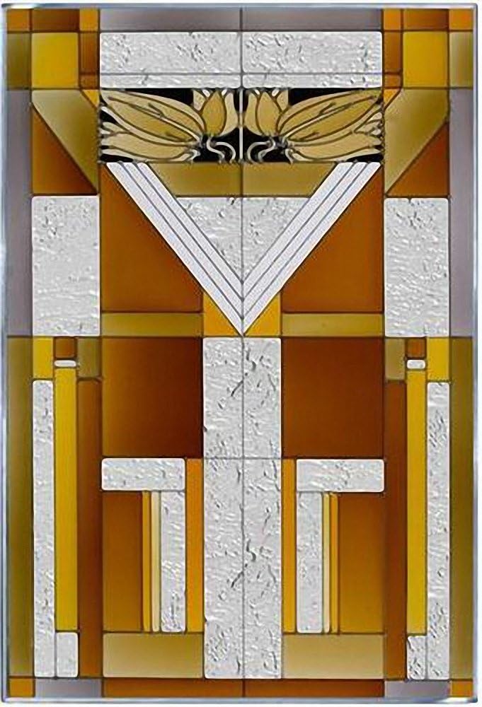Vertical Stained Glass Panel L54453