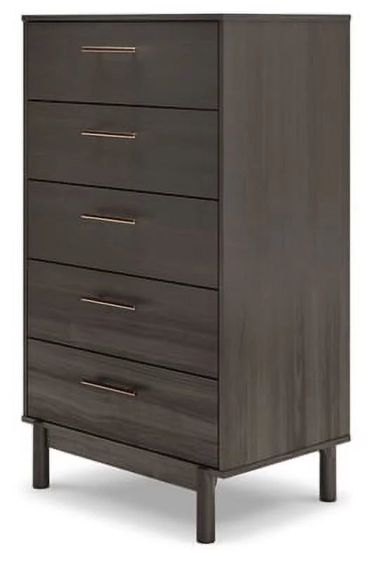 Dark Gray Chest of Drawers S3411