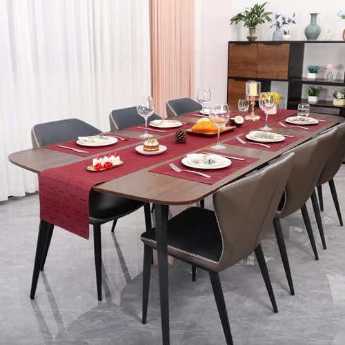 Vinyl Woven Washable Non-Slip Placemats Set of 8 U228