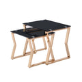 Glass Top 2-Piece Nesting Tables Set X79792