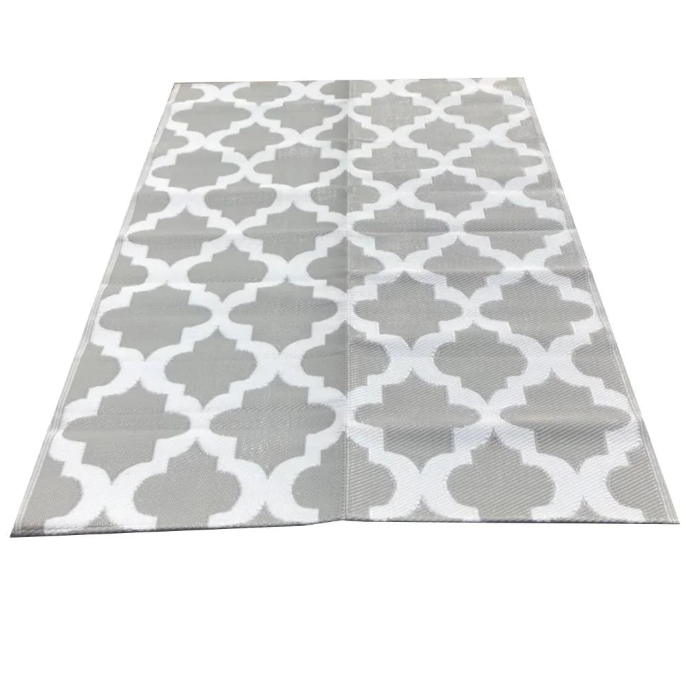 Gray Poly Propylene Indoor/Outdoor Rug 72 x 106 Inches T4066