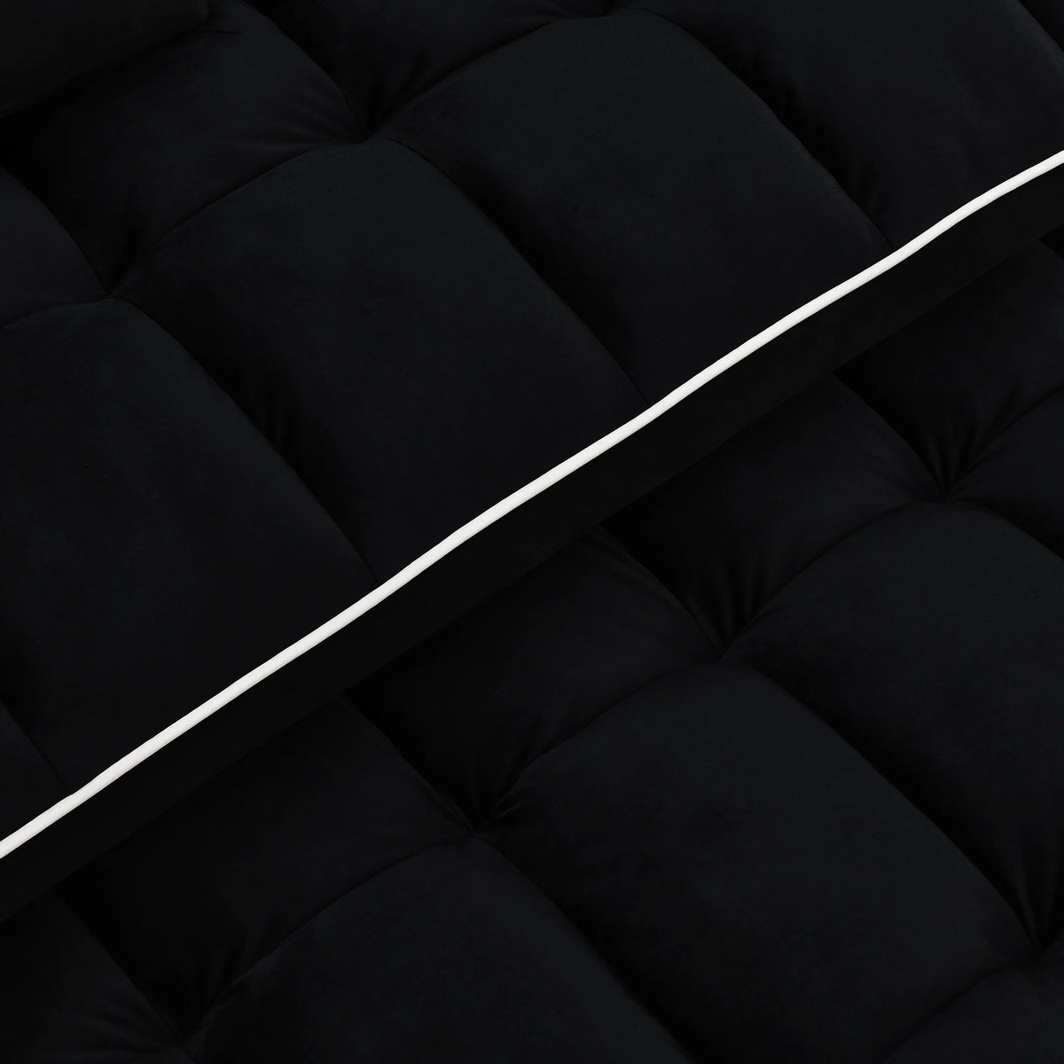 Gray Velvet Pull Out Sofa Bed with USB Port J353125