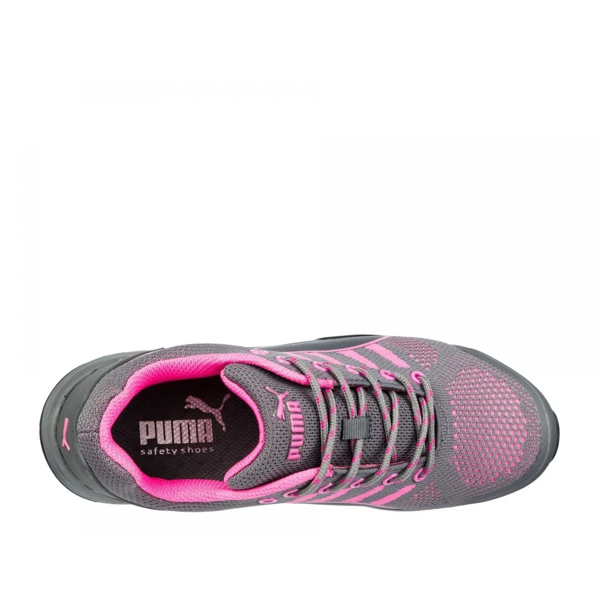 Pink Steel Toe Knit Safety Shoe V272