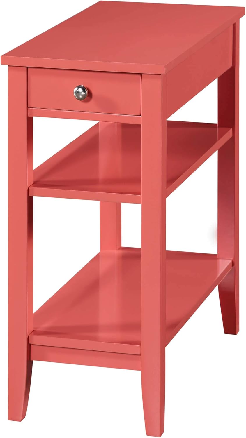 1 Drawer Chairside End Table with Shelves K544