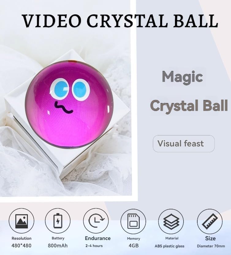 3D Video Crystal Ball with Digital Display U5233