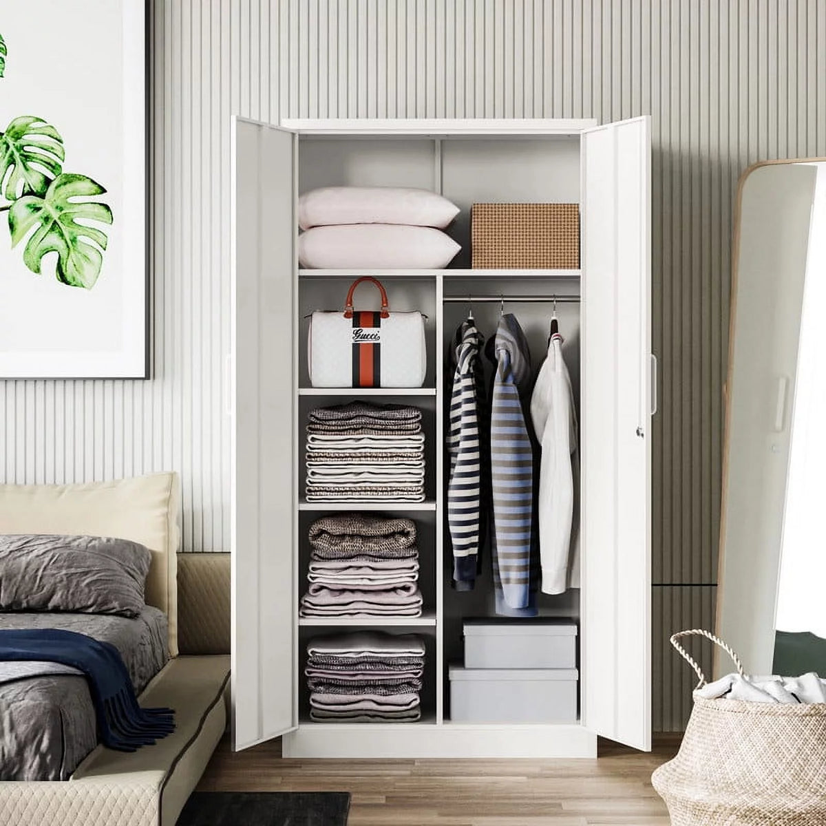 Metal Storage Cabinet with Locking Doors W5183