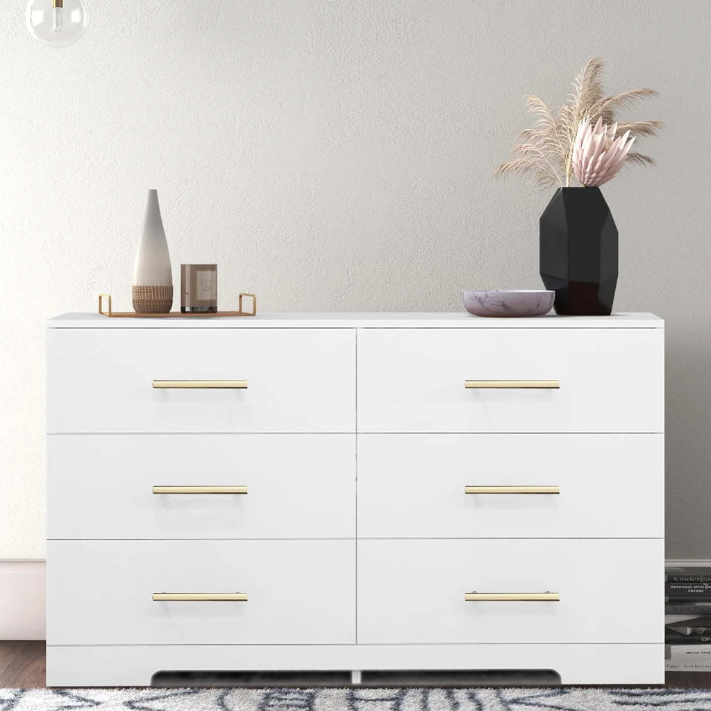 Black 6 Drawer Dresser B185707