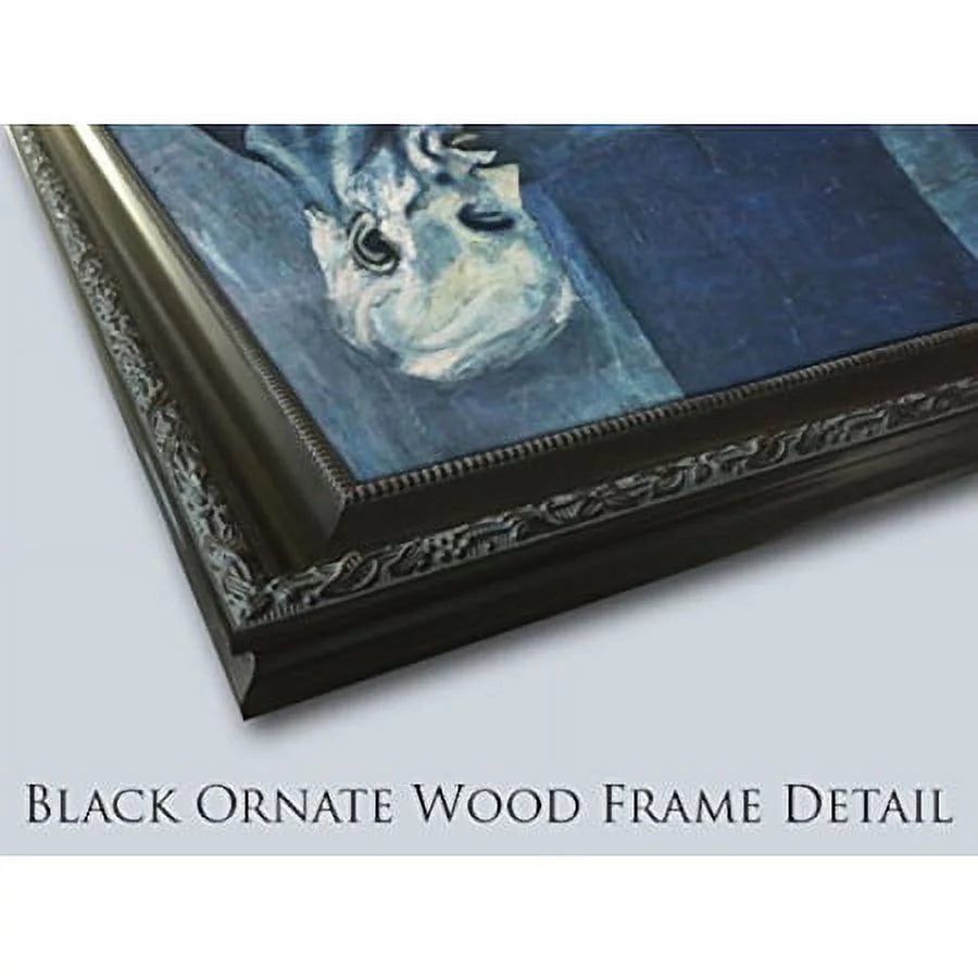Black Ornate Wood Framed Art Print M93520