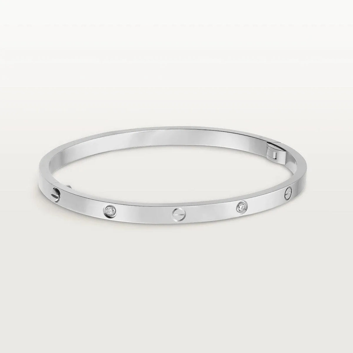 Bracelet With 4 Diamonds 4mm Width J848
