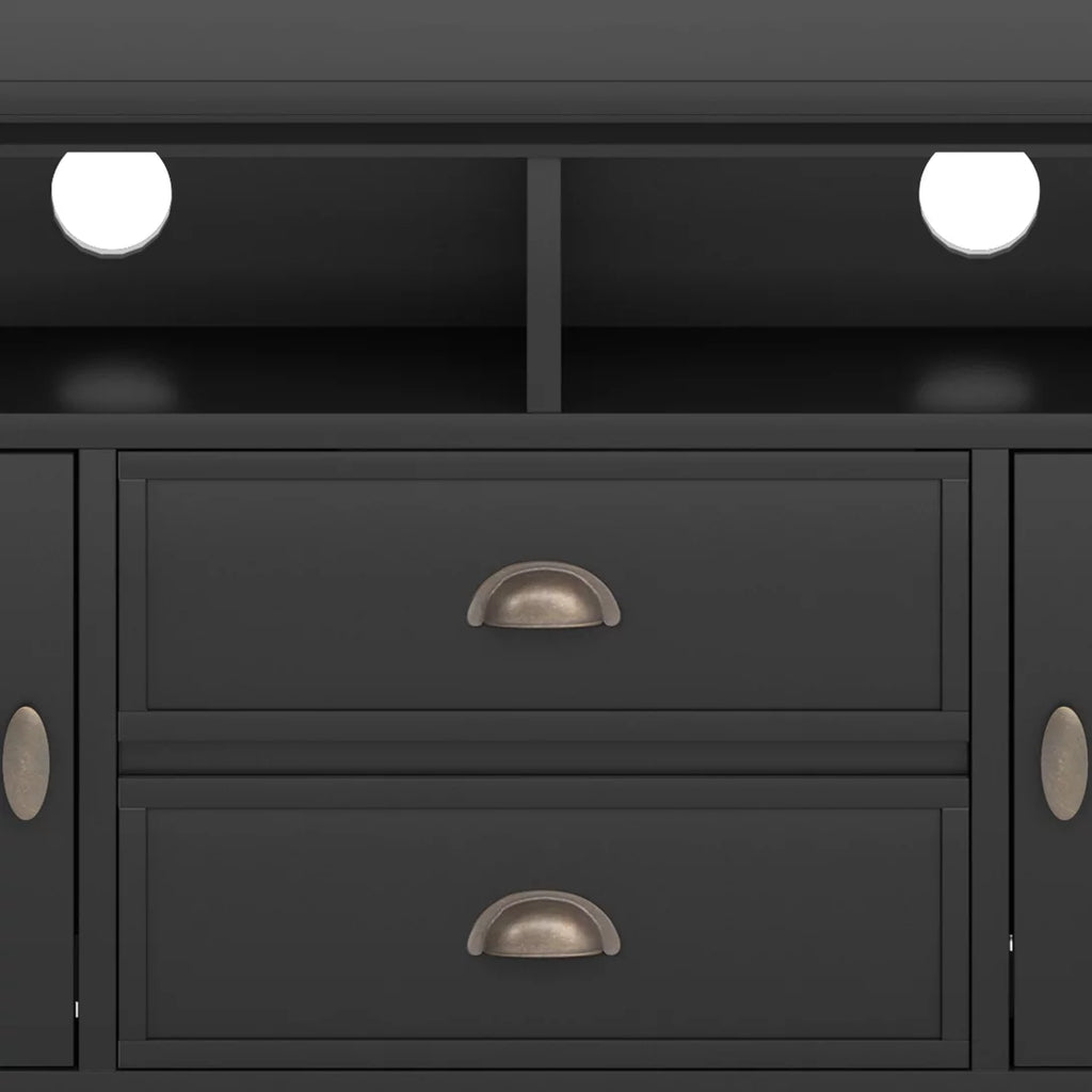 Black Wood 72 inch TV Media Stand J551244