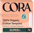 Super Plus Organic Cotton Applicator Tampons B43018