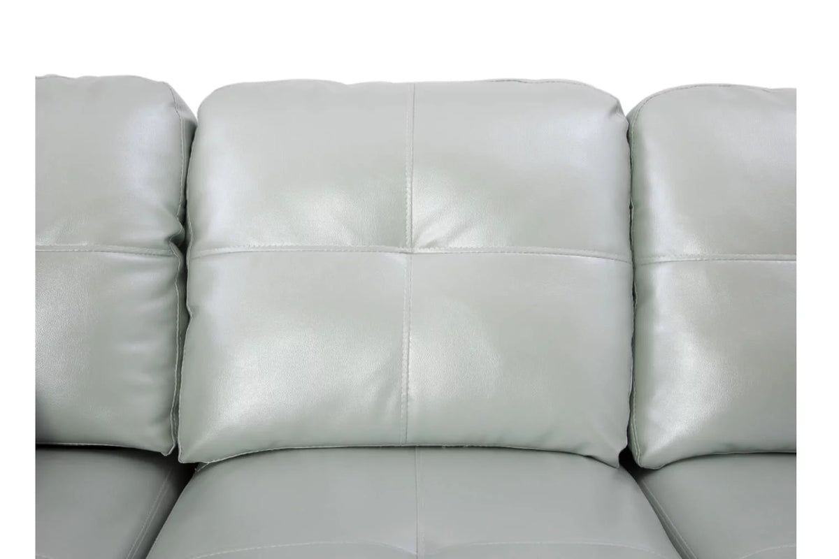 L-Shaped Sectional Sofa Set with Storage Ottoman and Pillows P42564